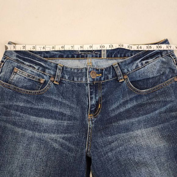 American Rag Cie Curvy Boot Leg Jeans Women's Blue Size 13R - Picture 8 of 10